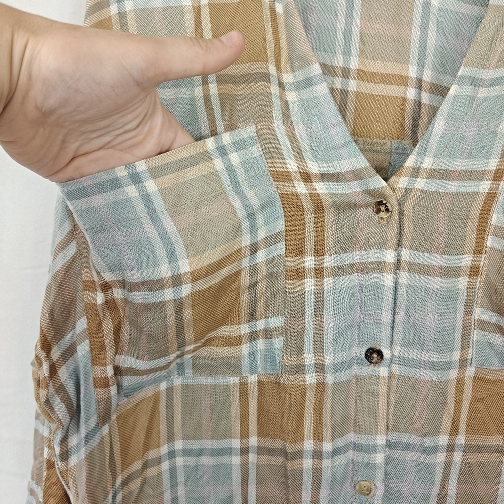 Show Me Your MuMu Leo Button Down Tunic in Georgetown Midi Dress Women's - Picture 14 of 16